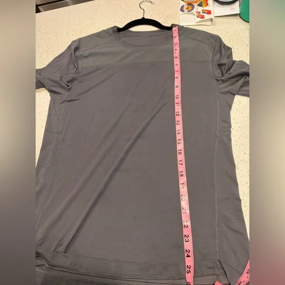Lululemon Men's Small Metal Vent Tech Gray Athletic Shirt - Picture 7 of 7